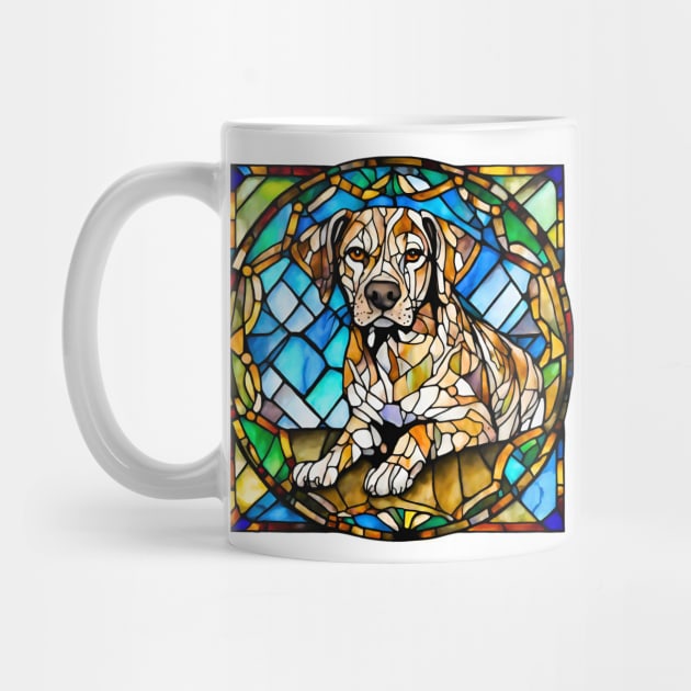 Stained Glass Catahoula Leopard Dog by Doodle and Things